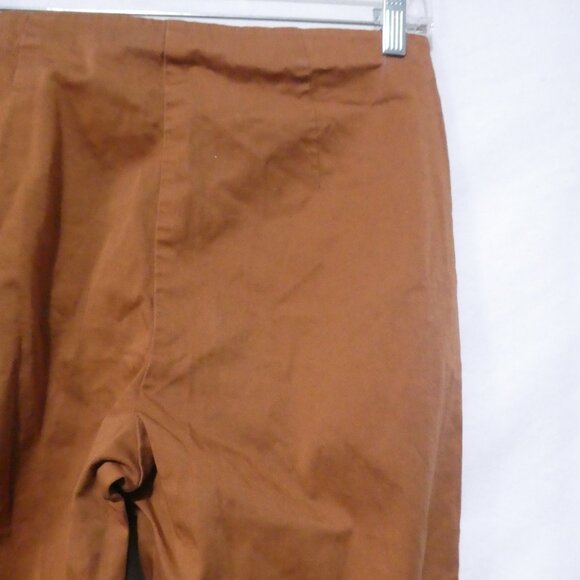 M&S COLLECTION | UK 12 | Stylish Brown Straight Leg Capris - Picture 12 of 16